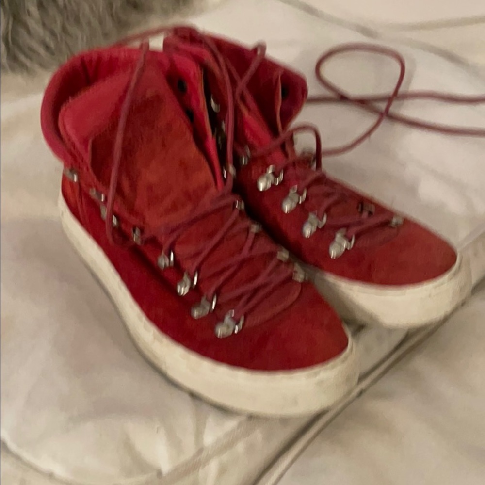 Diemme Red Suede Sneakers